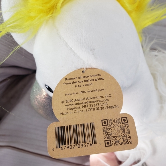 Animal Adventure Cockatoo Crazy Flamingo Bird Plush Stuffed Toy Iridescent 22 In - Picture 8 of 12